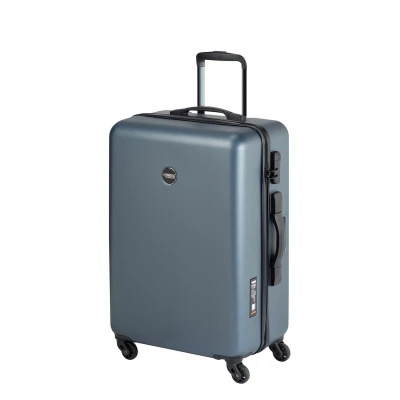 Afbeelding van Princess Traveller PT 01 with Scale Medium Trolley platinum navy Harde Koffer