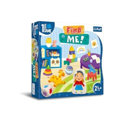 Afbeelding van Trefl 02345 Eerste bordspel voor de kleinsten, voorwerpen, coöperatieve peuters, grote elementen, spelenderwijs leren, spel kinderen vanaf 2,5 jaar game, Find me