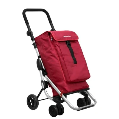 Afbeelding van Playmarket Unisex Adult Go Up Basic Winkelwagen, rood (Charme), 110 centimeter