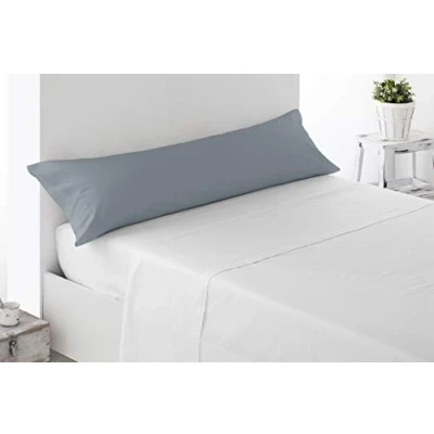 Afbeelding van Miracle Home Kussensloop, zacht en comfortabel, 50% katoen, grijs, voor bedden van 105 cm