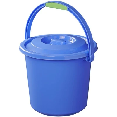 Afbeelding van Pro Plus Emmer met Deksel 9 liter Blauw