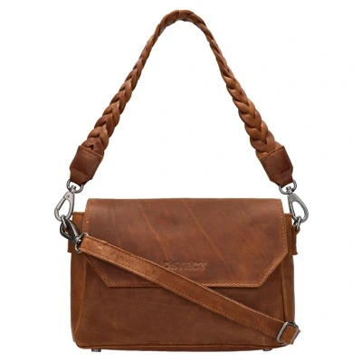 Afbeelding van DSTRCT Preston Park Shoulder Bag Flap L cognac Laptoptas
