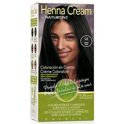 Afbeelding van Naturtint Henna Cream 1.0 Zwart Semi Permanente Kleuring