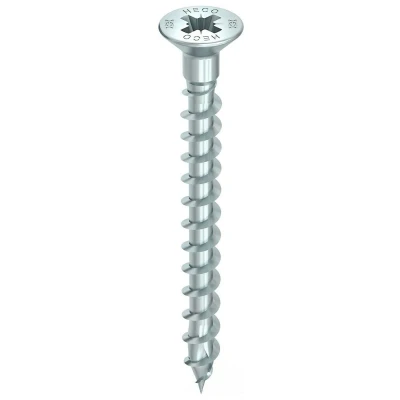 Afbeelding van HECO TOPIX Plus spaanplaatschroeven 4x60mm platkop met boorgat geel verzinkt voldraad PZD 2 60553 (Per 200 stuks)