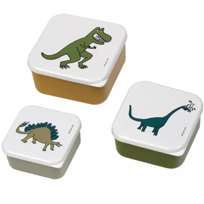 Afbeelding van Dinosaurus Lunch box 3 in elkaar 12/12/5 cm
