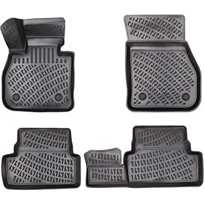 Afbeelding van Design 3D rubberen matten set voor Peugeot 208 I BJ 2012 2019 extra hoge rand van 5 cm