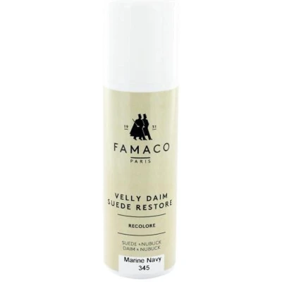 Afbeelding van Famaco Velly Daim flacon suède onderhoud 75 ml met depper herstelt de Kleur van suede en nubuck. 327 helder rood rouge vif