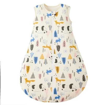 Afbeelding van Duomiaomiao slaapzak voor het hele jaar, katoenen babyslaapzak de winter, pasgeborenen, 1,5 TOG, warme baby&#039;s, ademende winterslaapzak baby&#039;s