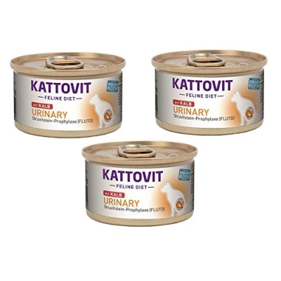 Afbeelding van 12x85g Urinary Kalf Kattovit Kattenvoer