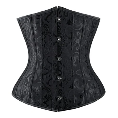 Afbeelding van Everbellus Dames Taille Trainer Cincher Korset met 24 Spiral Steel Bone Zwart Xx Large