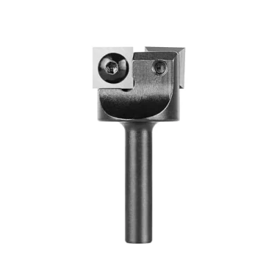 Afbeelding van SpeTool Vlakfrees 8mm Schacht 25mm Snijdiameter Schaafmachinefrees met Wisselplaten voor Bovenfrees Spoilboard Surfacing Router Bit 2 Fluiten CNC Frees hout Bovenfreesoppervlakbit