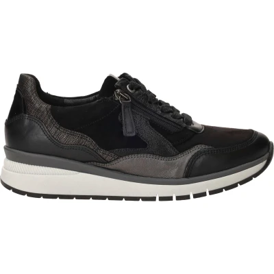 Afbeelding van Gabor 306 Sneakers Leer Dames Zwart Maat 36
