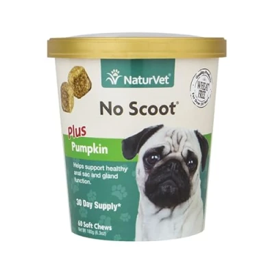 Afbeelding van NaturVet NO SCOOT Plus Pumpkin Dog Soft Chew Healthy Glands 60 count