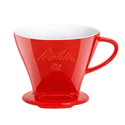 Afbeelding van Melitta 218974 Filter porseleinen koffiefilter maat 102 rood, 1x2