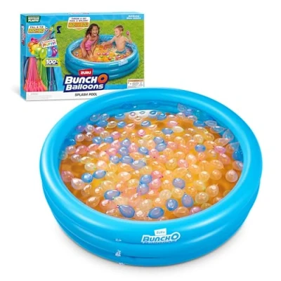 Afbeelding van Bunch O Balloons Original Splash Pool met Tropical Party 100+ snelvullende zelfsluitende waterballonnen van ZURU