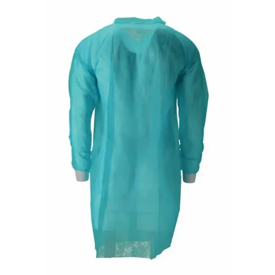 Afbeelding van Bezoekersjassen CMT Bezoekersjas PP Non Woven met Drukknopen Groen Maat L