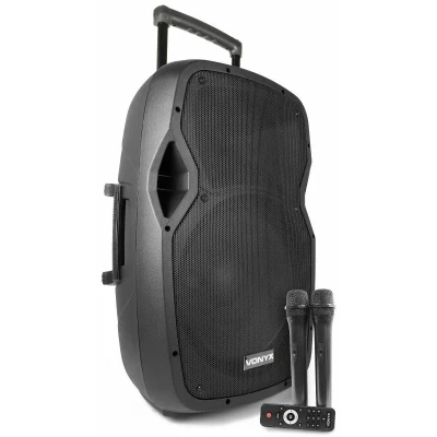 Afbeelding van Vonyx AP1500PA Mobiele 15&quot; speaker op accu 800W met microfoons, MP3 en