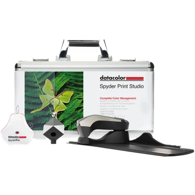 Afbeelding van Datacolor Spyder Print Studio Kit Print, SpyderPro en Cube, geleverd in een duurzame metalen behuizing, compleet kleurbeheer voor foto&#039;s, van opname tot bewerking afdrukken