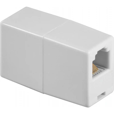 Afbeelding van RJ12 telefoon koppelstuk / wit