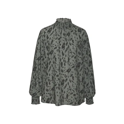 Afbeelding van Lascana Blouse met lange mouwen dierenprint, leeuw optiek, elegante drukblouse, modieus