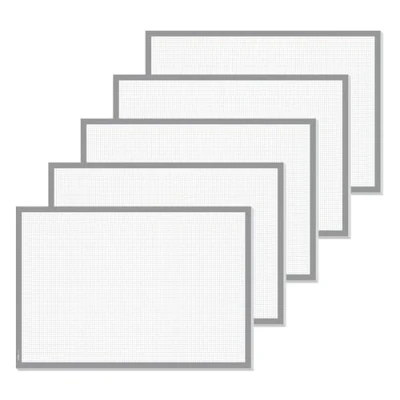 Afbeelding van SIGEL HO260 Papieren bureauonderlegger, voor afscheurbaar, vierkant, notitieblok, grijs, 5 stuks, ca. DIN A2 extra groot, 30 vellen, bureauonderlegger
