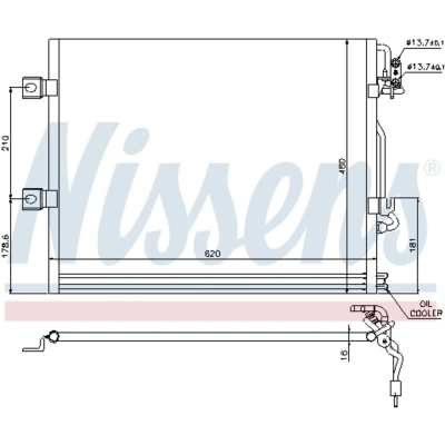 Afbeelding van Nissens Airco condensor 94858