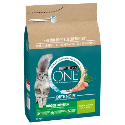 Afbeelding van 2x2,8kg Indoor Formula Purina ONE Kattenvoer