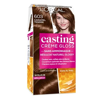 Afbeelding van L&#039;Oreal Coloration Casting Crystal GLOSS Couleurs Chatain et foncé 603_ Caramel Tendre
