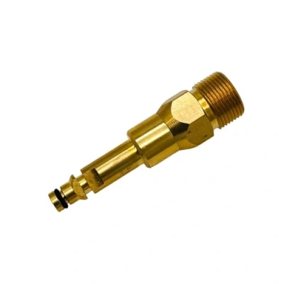 Afbeelding van M&amp;M Smartek Van Quick Click adapter geschikt voor hogedrukslangen met M22 x 1,5 IG karcher, kranzle, enz. 8 cm lang
