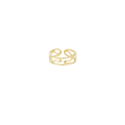 Afbeelding van YWG ring snake style Goud kleurig