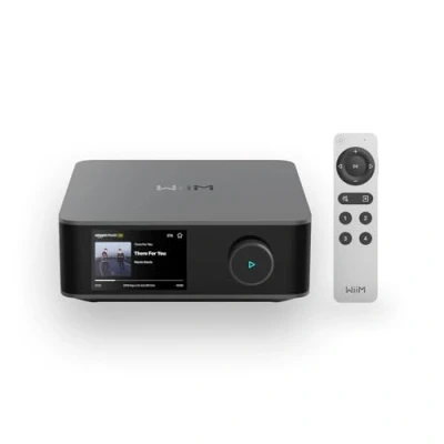 Afbeelding van WiiM Amp Ultra met Voice Remote 2 100W streamingversterker ESS ES9039Q2M DAC &amp; Dual TI TPA3255 versterkers Ingebouwde RoomFit EQ Touchscreen HDMI ARC, Optische RCA ingangen Space Grijs
