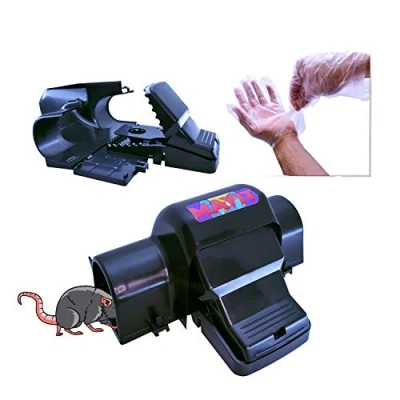 Afbeelding van Mavit 2 Pack Ongediertebestrijding Dual Entry, Rat Traps, Humane Mouse Traps voor binnen, buitenshuis, Muis Trap, die onmiddellijk doden, Muizen Killer, Kind en Hond Veilig