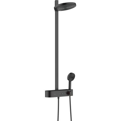 Afbeelding van Hansgrohe pulsify showerpipe 260 2j eco douche met showertablet select 400 mat zwart 24241670