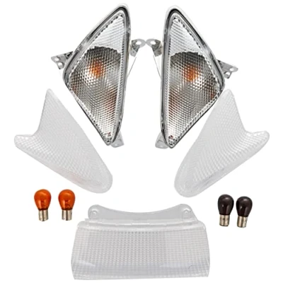 Afbeelding van one by Camamoto transparante knipperlicht/pijlset, compatibel met Yamaha t Max 500 2001 2007 (wit)
