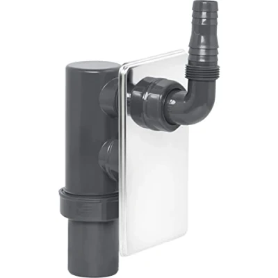Afbeelding van Cornat Rezyklat machine inbouw geursluiting 1 inch Ø 40 mm gemaakt van gerecyclede kunststoffen Made in Germany kwaliteit/sifon/afvoerverbinding / T356011R, grijs