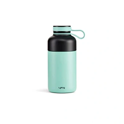 Afbeelding van Lékué dubbelwandige isoleerfles uit rvs met filter groen 300ml