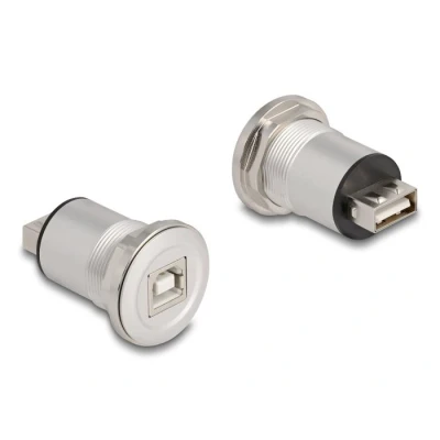 Afbeelding van Delock USB 2.0 Typ A zu B Einbaubuchse Aluminium HQ products