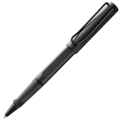 Afbeelding van LAMY safari umbra Rollerball Pen met ergonomische greep &amp; lijndikte M voor aangenaam lang schrijven gemaakt van robuust ASA plastic inclusief rollerbalvulling 63 in zwart