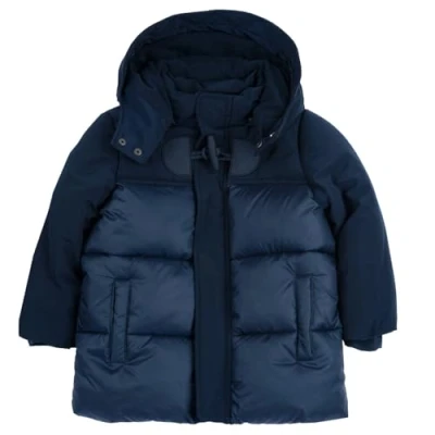 Afbeelding van Chicco, Kinderjas met capuchon en praktische ritssluiting, moderne modieuze patronen, machinewasbaar, kinderkleding, ontworpen in Italië, Blauw (5), 12M