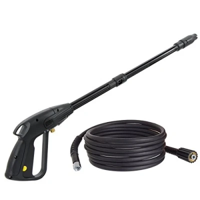 Afbeelding van TECHKAR Hogedrukreinigerpistool M22x1,5 15mm Pen met Hogedrukslang en Lans Hogedrukreinigeraccessoires Verstelbare Spuitmond Voor Hogedrukreiniger 10m Slang