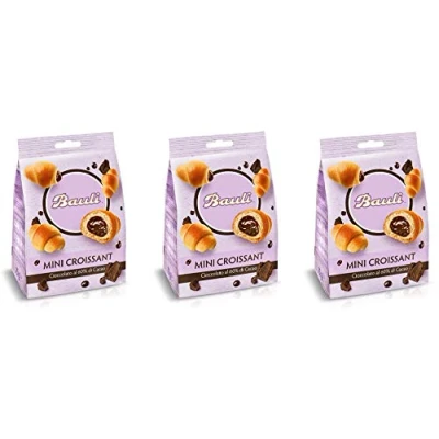 Afbeelding van 6x Bauli Mini Croissant con crema al cioccolato met chocoladecrème 75g Italiaanse snack knabbelartikel