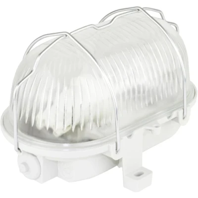 Afbeelding van REV Ovalleuchte Kunstst.LED 5W gr Lamp voor vochtige ruimte LED E27 5 W Warmwit Wit, Zilver