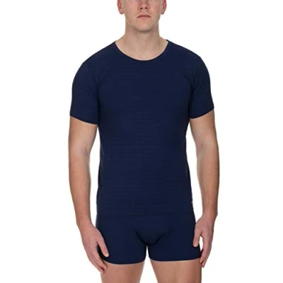 Afbeelding van Bruno Banani CHEC Tshirt basic, Heren, Maat: Small, Dunkelblau