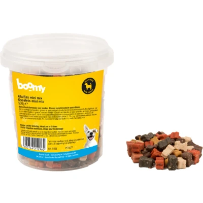Afbeelding van Boomy Hondensnacks Beloningssnoepjes Kluifjes mini mix 2x500g
