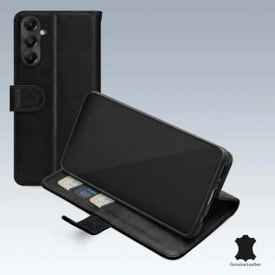 Afbeelding van Mobilize Telefoonhoesje geschikt voor Samsung Galaxy A05s Hoesje Premium Gelly Wallet Bookcase Portemonnee Pasjeshouder 3 Pasjes Pinpas / OV Kaart Rijbewijs Zwart