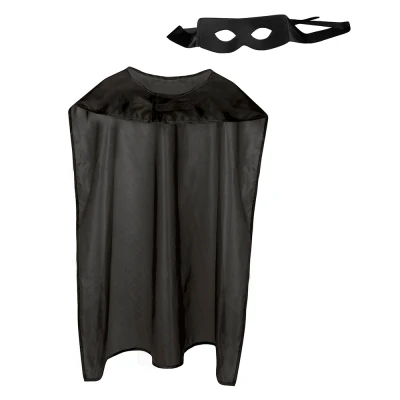 Afbeelding van Superheld Verkleedset Zwart per set
