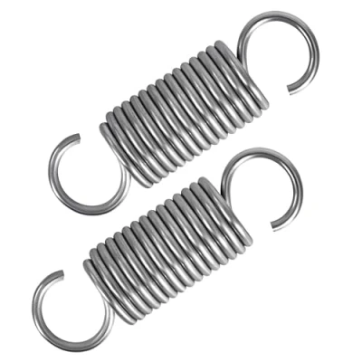 Afbeelding van GUNGY Trekveren 60 mm trekveer dubbele haak van roestvrij staal draaddiameter 2 buitendiameter 18 trein 8,3 kg stuks