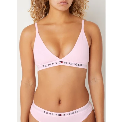 Afbeelding van Tommy Hilfiger Unlined Triangle Triangel BH, Dames, Maat: XS, Light pink