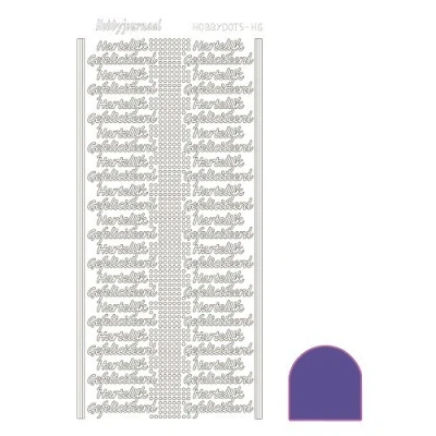Afbeelding van Hobbydots sticker Mirror Purple