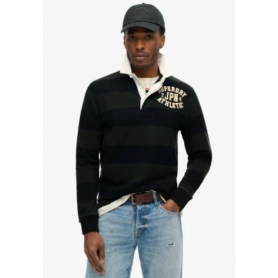 Afbeelding van Superdry Longsleeve, Heren, Maat: XL, Dark green washed black